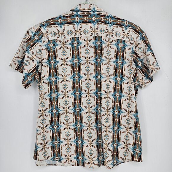 Panhandle Performance Shirt Mens XXL Golf Polo Button‎ Up Southwestern Aztec - Picture 3 of 10
